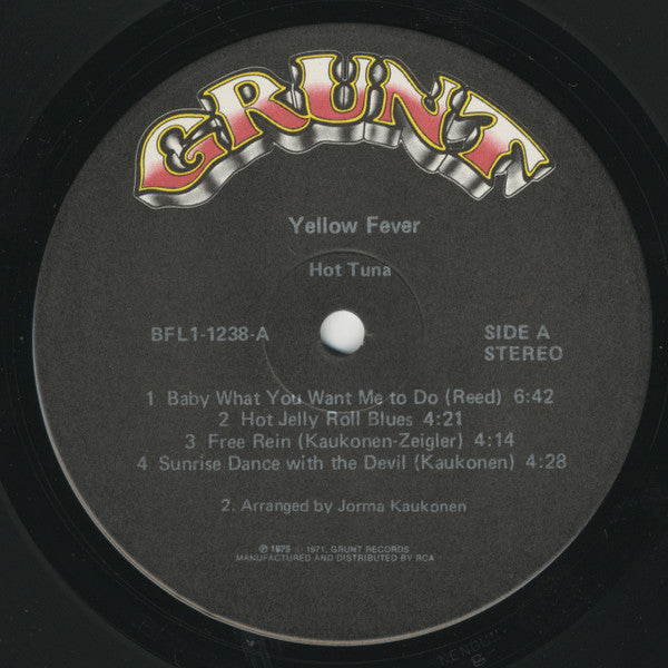 Buy Hot Tuna Yellow Fever Lp Album Online For A Great Price Record Town Tx