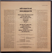 Load image into Gallery viewer, The Oscar Peterson Trio : With Respect To Nat (LP, Album, Ter)