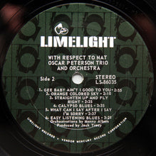 Load image into Gallery viewer, The Oscar Peterson Trio : With Respect To Nat (LP, Album, Ter)