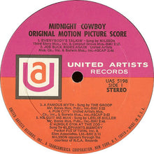 Load image into Gallery viewer, Various : Midnight Cowboy (Original Motion Picture Score) (LP, Album, All)