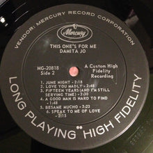 Charger l'image dans la galerie, Damita Jo : This One's For Me (LP, Album, Mono)