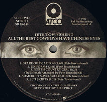 Load image into Gallery viewer, Pete Townshend : All The Best Cowboys Have Chinese Eyes (LP, Album)