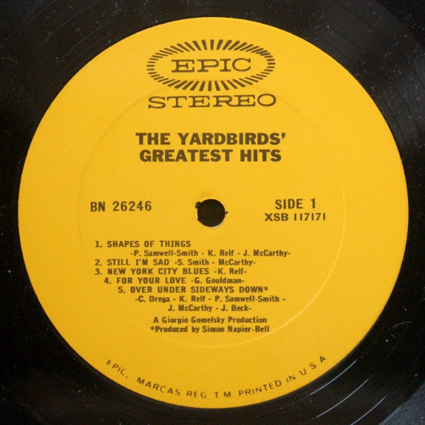 Buy The Yardbirds : The Yardbirds' Greatest Hits (LP, Comp, Ter