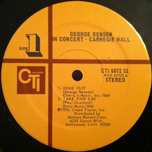 Load image into Gallery viewer, George Benson Guest Hubert Laws : In Concert - Carnegie Hall (LP, Album, Ter)