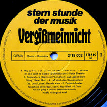 Laden Sie das Bild in den Galerie-Viewer, Various : Vergißmeinnicht - Stern-Stunde Der Musik (LP, Comp)