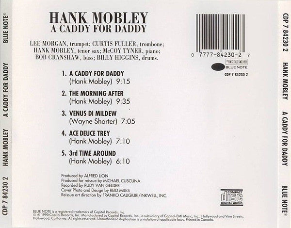 Hank Mobley - A Caddy For Daddy - CD