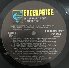 Load image into Gallery viewer, January Tyme : First Time From Memphis (LP, Album, Promo)
