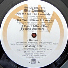 Laden Sie das Bild in den Galerie-Viewer, Rita Coolidge : Inside The Fire (LP, Album)