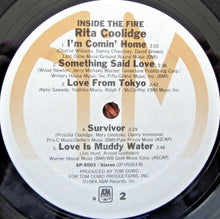 Laden Sie das Bild in den Galerie-Viewer, Rita Coolidge : Inside The Fire (LP, Album)