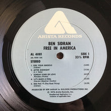 Charger l'image dans la galerie, Ben Sidran : Free In America (LP, Album)