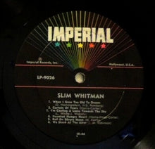 Load image into Gallery viewer, Slim Whitman : Slim Whitman Sings (LP, Album, Mono, RP, Bla)