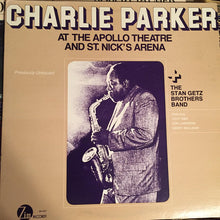 Charger l'image dans la galerie, Charlie Parker : At the Apollo Theatre and St. Nick's Arena + The Stan Getz Brothers Band (LP, Album, Mono)