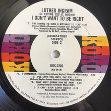 Load image into Gallery viewer, Luther Ingram : (If Loving You Is Wrong) I Don't Want To Be Right (LP, Album, MON)