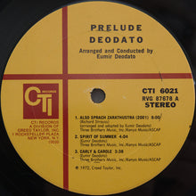 Load image into Gallery viewer, Deodato* : Prelude (LP, Album)