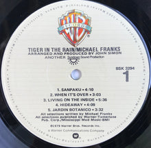 Load image into Gallery viewer, Michael Franks : Tiger In The Rain (LP, Album, Jac)