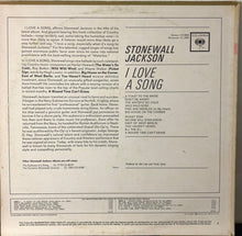 Load image into Gallery viewer, Stonewall Jackson : I Love A Song (LP, Album, Mono)