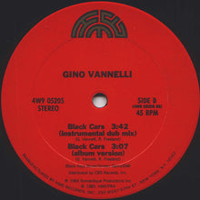 Laden Sie das Bild in den Galerie-Viewer, Gino Vannelli : Black Cars (Dance Mix) (12", Car)