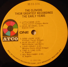 Load image into Gallery viewer, The Clovers : Their Greatest Recordings, The Early Years (LP, Comp, Mono, PR)