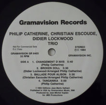 Load image into Gallery viewer, Catherine* / Escoude* / Lockwood* : Trio (LP, Album, Promo)