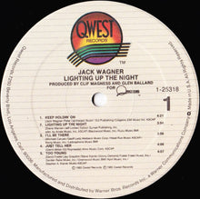 Load image into Gallery viewer, Jack Wagner : Lighting Up The Night (LP, Album, SRC)