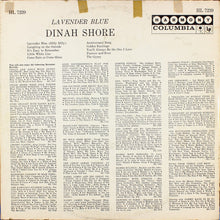 Laden Sie das Bild in den Galerie-Viewer, Dinah Shore : Lavender Blue (LP, Styrene)