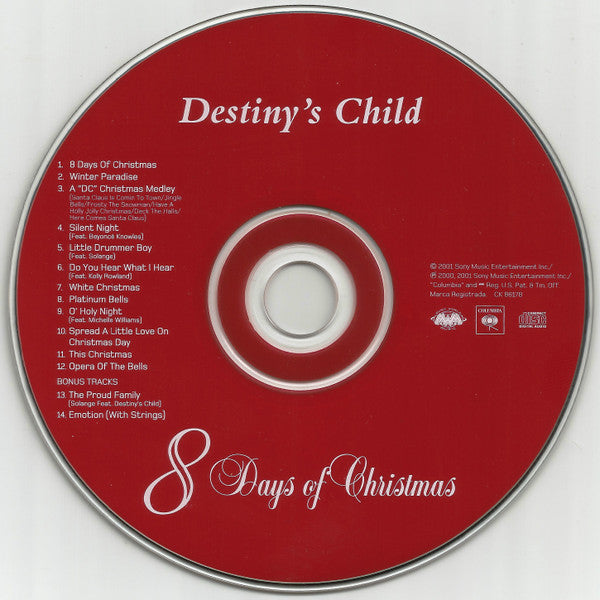 Buy Destinys Child 8 Days Of Christmas Cd Album Online For A