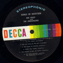 Load image into Gallery viewer, Red Foley With The Jordanaires : Songs Of Devotion (LP, Album, RP)