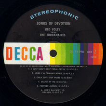 Load image into Gallery viewer, Red Foley With The Jordanaires : Songs Of Devotion (LP, Album, RP)
