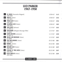 Load image into Gallery viewer, Leo Parker : 1947-1950 (CD, Comp)