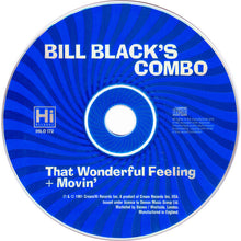 Load image into Gallery viewer, Bill Black's Combo : That Wonderful Feeling + Movin' (CD, Comp)