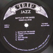 Load image into Gallery viewer, Various : Battle Of The Saxes Tenor All Stars 1945 (LP, Comp, Mono, RE)