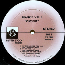 Load image into Gallery viewer, Frankie Valli : Closeup (LP, Album, Mon)