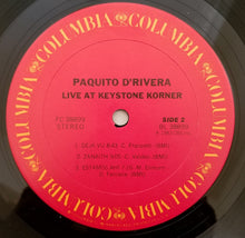 Load image into Gallery viewer, Paquito D'Rivera : Live At Keystone Korner (LP, Album, Car)