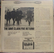 Charger l'image dans la galerie, The Dave Clark Five : The Dave Clark Five Return! (LP, Album)