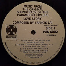Load image into Gallery viewer, Francis Lai : Love Story - Music From The Original Soundtrack (LP, Album, Mon)