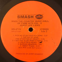 Load image into Gallery viewer, Jerry Lee Lewis : Sings The Country Music Hall Of Fame Hits Vol. 2 (LP, Ind)