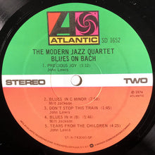 Load image into Gallery viewer, The Modern Jazz Quartet : Blues On Bach (LP, Album, RE, SP )