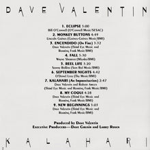Load image into Gallery viewer, Dave Valentin : Kalahari (CD, Album)