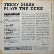 Laden Sie das Bild in den Galerie-Viewer, Terry Gibbs, Terry Gibbs Quartet : Terry Gibbs Plays The Duke (A Tribute To Duke Ellington) (LP, Album, Mono, MGM)