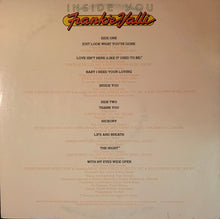 Load image into Gallery viewer, Frankie Valli : Inside You (LP, Album)