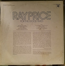 Load image into Gallery viewer, Ray Price : For The Good Times (LP, Album, Ter)