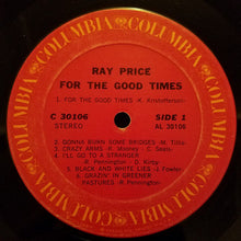 Load image into Gallery viewer, Ray Price : For The Good Times (LP, Album, Ter)