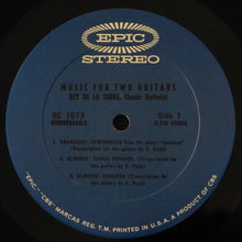 Load image into Gallery viewer, Rey De La Torre : Music For Two Guitars / Music For One Guitar (LP, Album, RP)