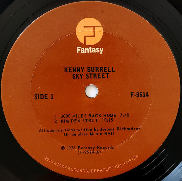 Buy Kenny Burrell : Sky Street (LP, Album, Ter) Online for a great