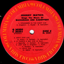 Load image into Gallery viewer, Johnny Mathis : Johnny Mathis Sings The Music Of Bacharach & Kaempfert (2xLP, Comp, Ter)