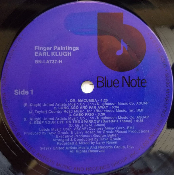 Buy Earl Klugh Finger Paintings (LP, Album, Ter) Online for a great