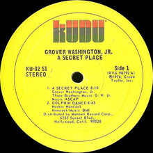 Load image into Gallery viewer, Grover Washington, Jr. : A Secret Place (LP, Album, San)