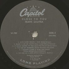 Load image into Gallery viewer, Frank Sinatra : Close To You (LP, Album, Mono)