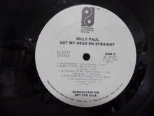 Load image into Gallery viewer, Billy Paul : Got My Head On Straight (LP, Album, Promo)