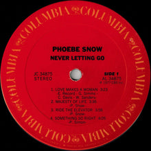 Load image into Gallery viewer, Phoebe Snow : Never Letting Go (LP, Album, San)